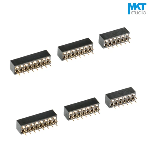 

100Pcs 2.0mm Pitch Double Row Straight Pins 4.3mm Female PTH Pin Header For Arduino 2x16P 2x20P
