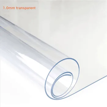 

1.0 mm Transparent Tablecloth Waterproof Tablew Tablecloth with Pattern Kitchen PVC Table Cover Oil Cloth Soft Glass Tablecloth