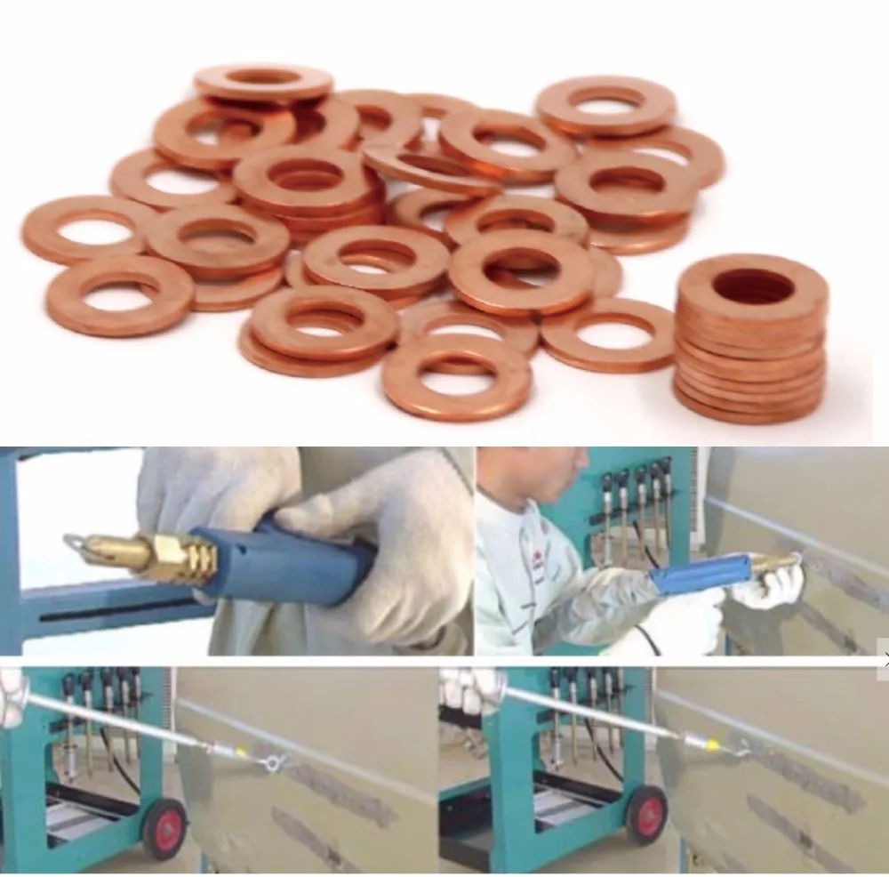 

Meson Pads for Dent Pulling Spot Welding of Car Repair Copper Plated 10pcs
