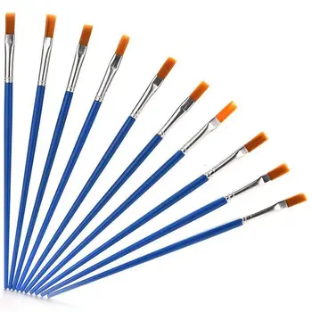 

10-Piece Nylon Hair Paint Brush Set Professional Artist Paint Brushes Art Painting Supplies for Watercolor Oil Acrylic Paintin
