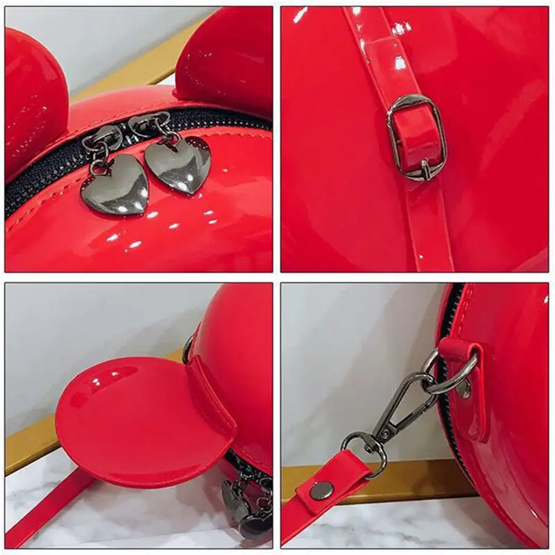 Fashion Brand Design Women Mickey Shaped Bag Cute Funny Women Evening Bag Clutch Purse Chain Shoulder Bag for Birthday Gift