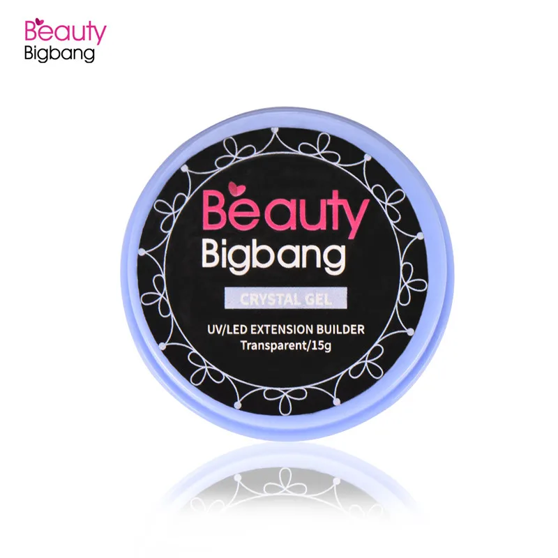 BeautyBigBang 15 г гель для наращивания ногтей клей для наращивания ногтей Кристальное желе для дизайна ногтей УФ/светодиодный гель для наращивания