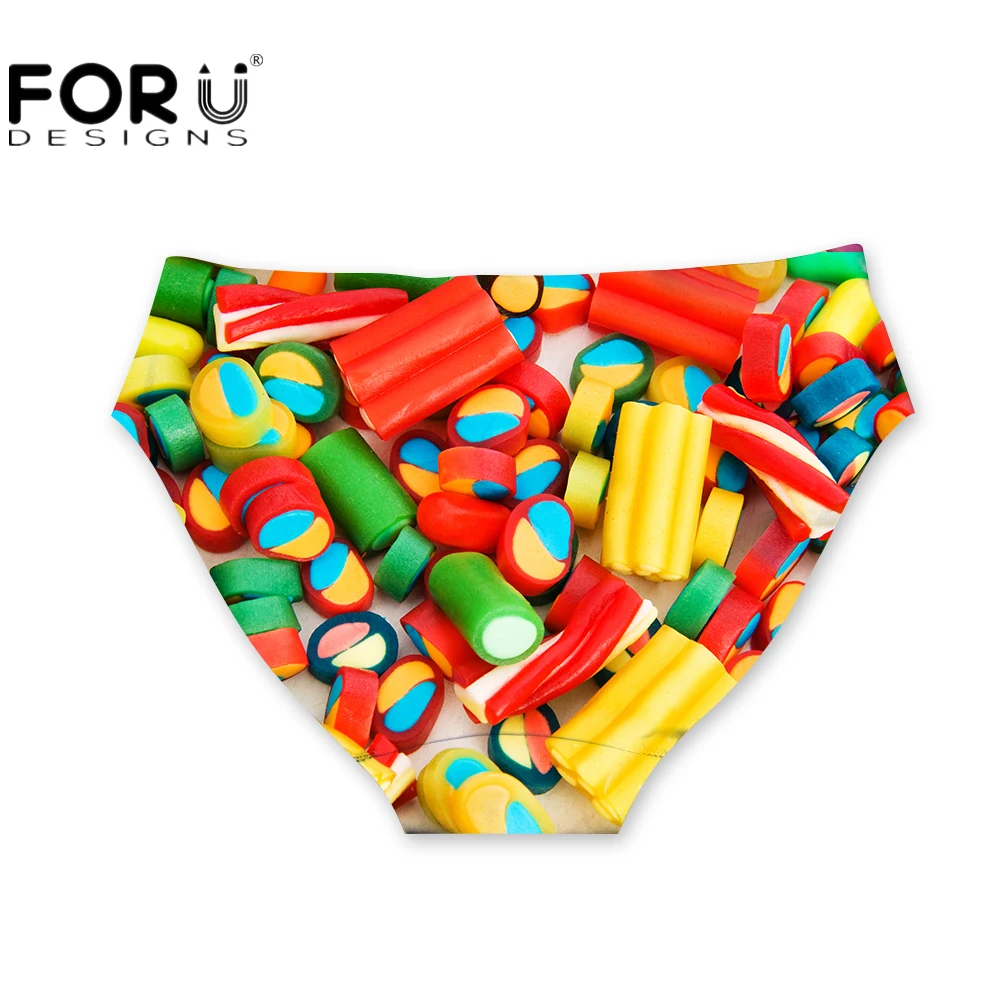 FORUDESIGNS Kawaii 3D нижнее белье с ярким рисунком Женские Бесшовные дышащие