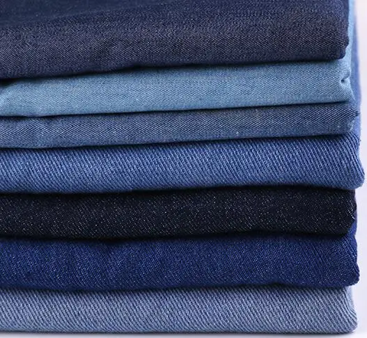 

wholesale 4colour thick Breathable Washed denim fabric cotton pants shirt clothing apron jacquard brocade bag sofa fabric B190