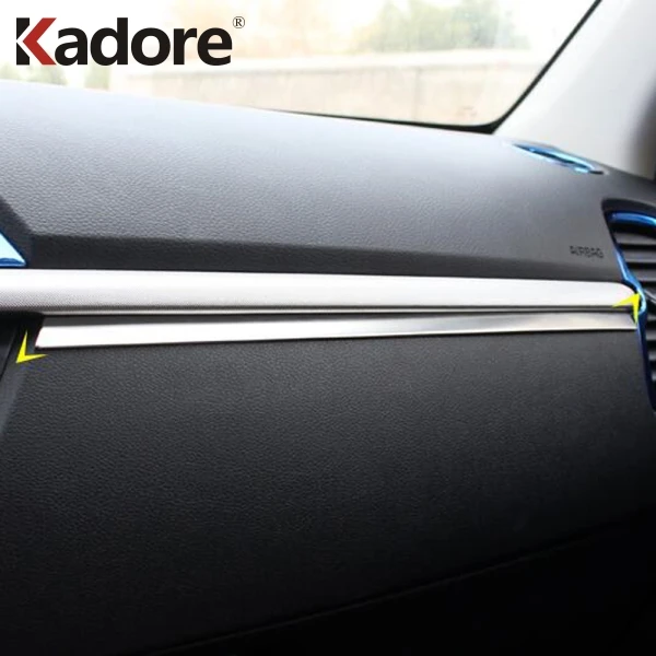 

For Kia Rio 4 X-line 2018 2019 Stainless Steel Middle Dashboard Panel Cover Trim Center Control Interior Moulding Accessories
