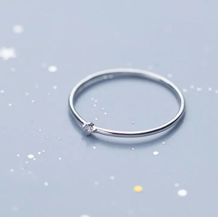 

925 Solid Sterling Silver CZ Knuckle Midi Ring Women Gift A3578