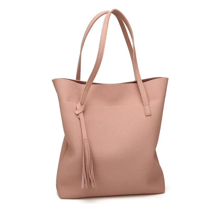 

Fashion Shoulder Bag Women PU Leather Handbag Wholesale Solid Versatile Designer Ladies Hand Bags High Roomy Pocket