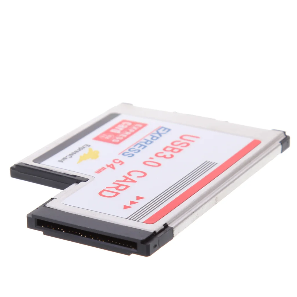 2 Dual Порты и разъёмы USB 3,0 хаб ЭКСПРЕСС карты Express Card 54 мм Скрытая адаптер для ноутбука