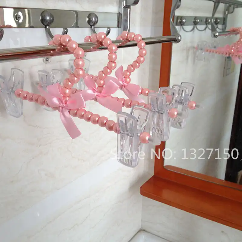pink childrens hangers