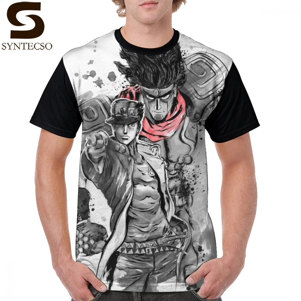 

Jojo Bizarre Adventure T Shirt Strength Speed And Precision T-Shirt Mens Oversize Graphic Tee Shirt 100 Polyester Summer Tshirt