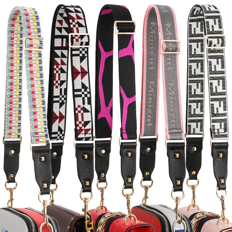 

Strap U Shoulder Strap for Bag Canvas Weave Wide Strap Bag Fashion Crossbody Handbag Strap Handles Replacement Belt Accessories