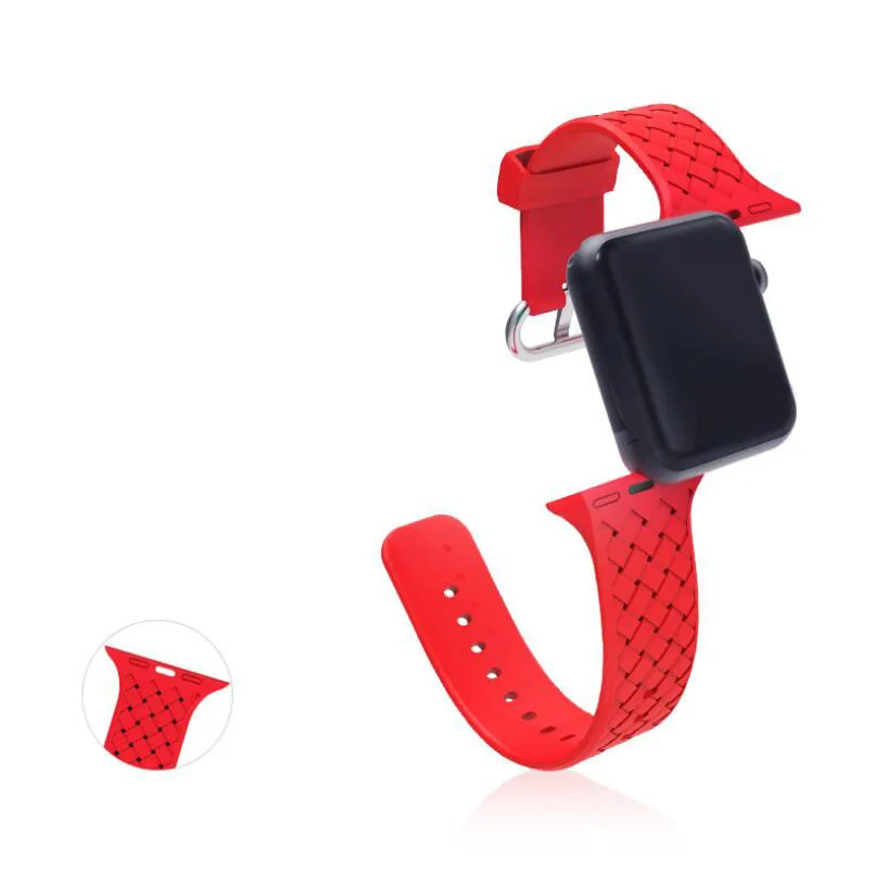 Sport Silicone Watchband For Apple Watch Series 1 2 3 4 iWatch 38mm 42mm 40mm 44mm Replacement Watch Band Wrist Bracelet Strap