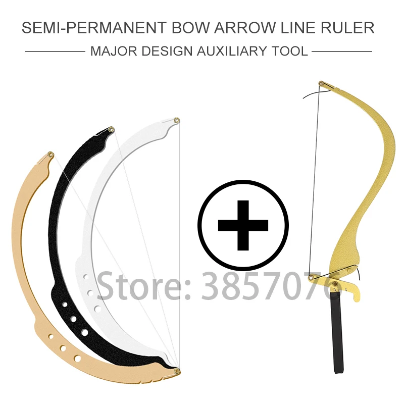 

2pcs Microblading Line Marker makeup Ruler Bow and Arrow Line Ruler Permanent makeup Line Ruler Measuring Tool for eyebrow makeu