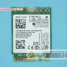 Абсолютно новая Двухдиапазонная беспроводная сетевая карта Intel 3165 3165NGW 3165 AC intel3165 BT4.2 433 Мбит/с 802.11ac