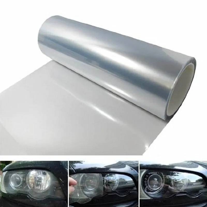 12"x 48" Smoked Fog Light Headlight Tail Light Tint Vinyl Film Wrap Clear Color Decorative