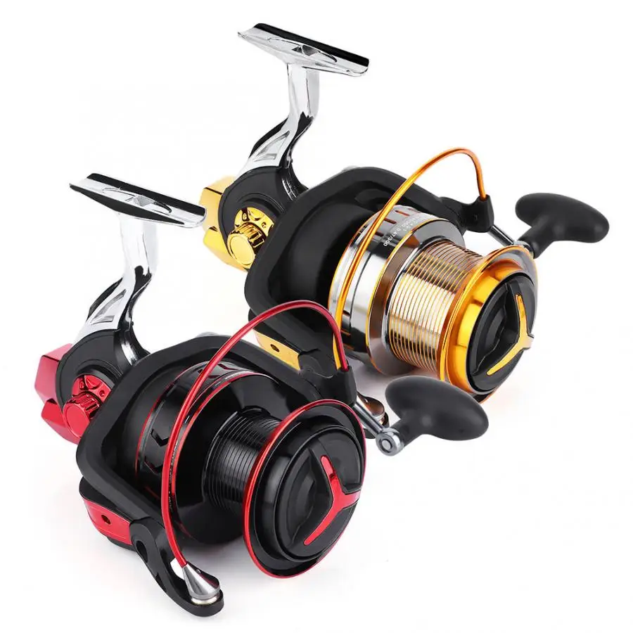 4.9:1 Fishing Reel Distant Wheel 10000 Series Metal Long Range Heavy Duty Casting Spinning Fishing Reel Sea Ocean Fishing Tool