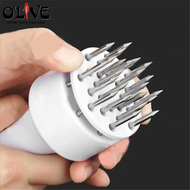 Нержавеющая сталь Мясо Tenderizer игла Молотки для взбивания мясо суставы куриное