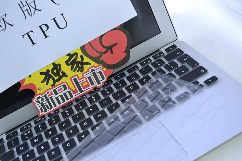 Прозрачный силиконовый чехол для MacBook Air Pro retina 12 13 15 Водонепроницаемый чехол для клавиатуры ноутбука для MacBook A1706 A1707 A1708