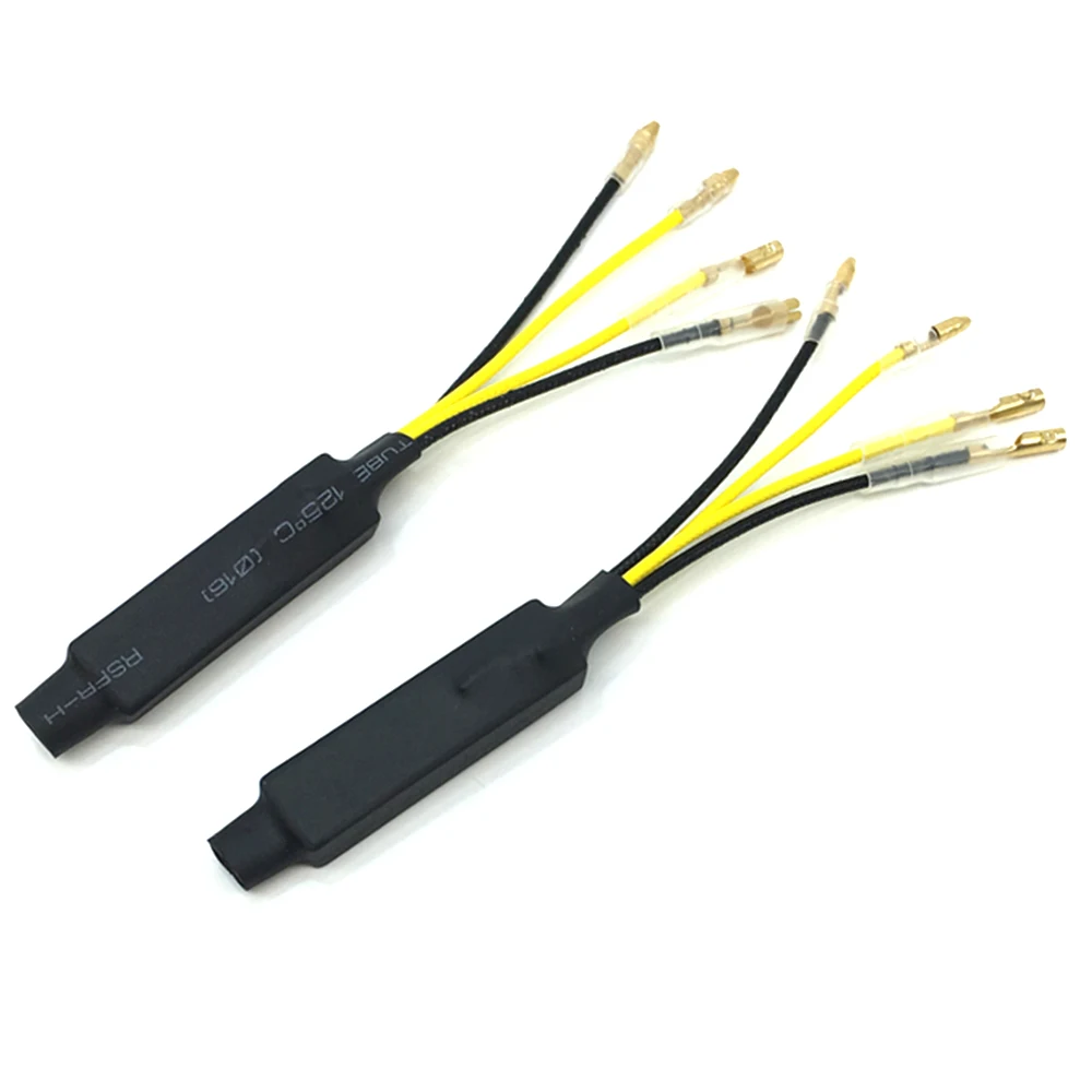 

2pcs Motorcycle LED Turn Signal Indicators Decoder Single Resistance Decoder Line Heat Resistant Flash Corrections Hot Sale