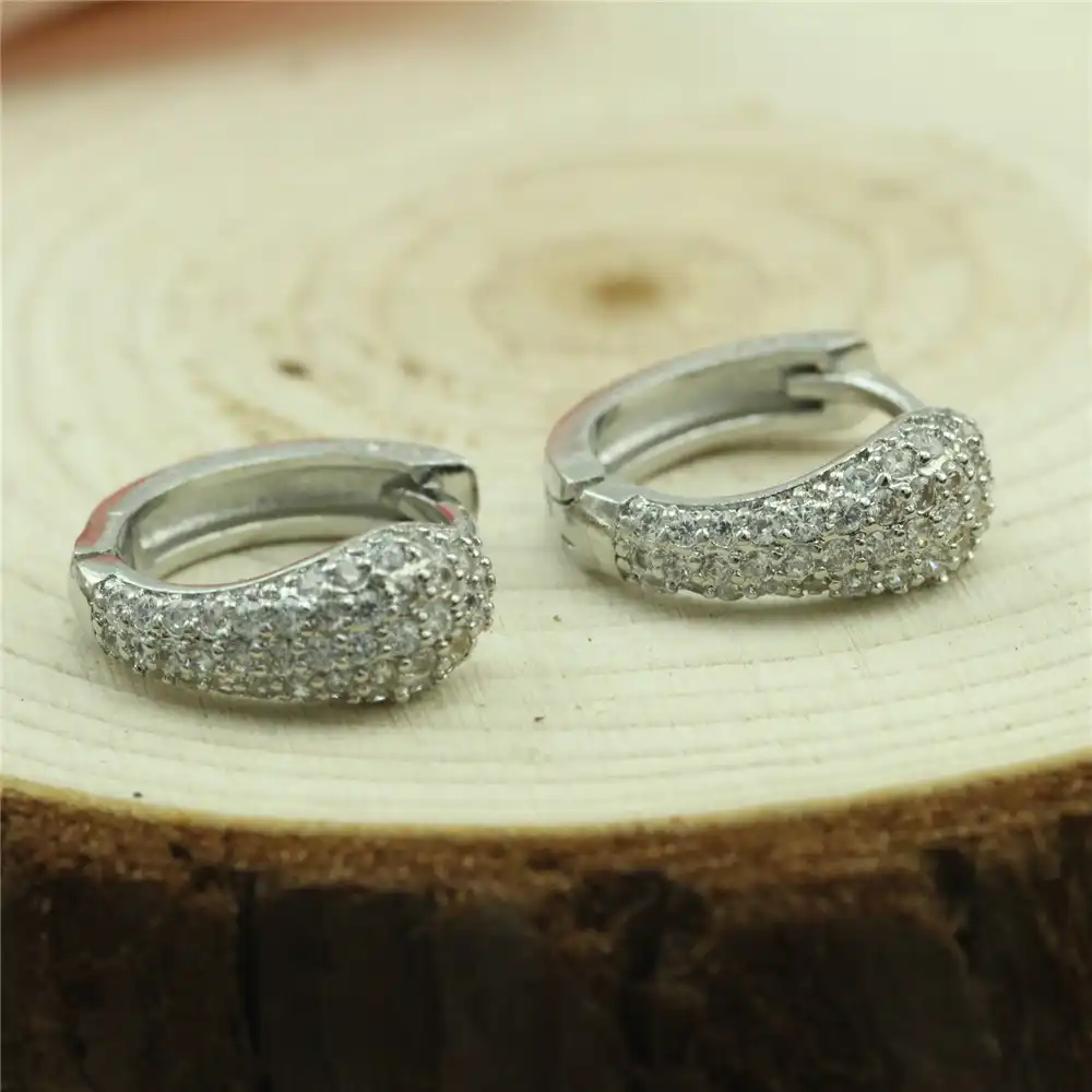 2017 Винтажные Ювелирные изделия, циркониевые серьги из стерлингового серебра 925 пробы, современные красивые серьги-гвоздики, кольцо для ушей, женский шарм, кольцо для ушей eh-131