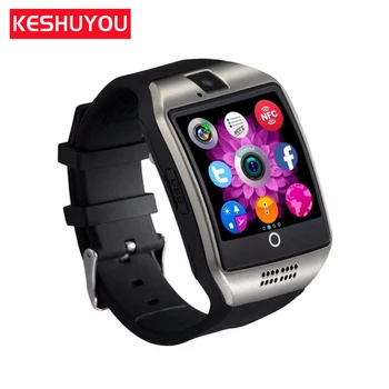 

KESHUYOU passometer band smart watch men android on wristband Smartwatch ios english Q18 For Android Smartphone Russia T15d