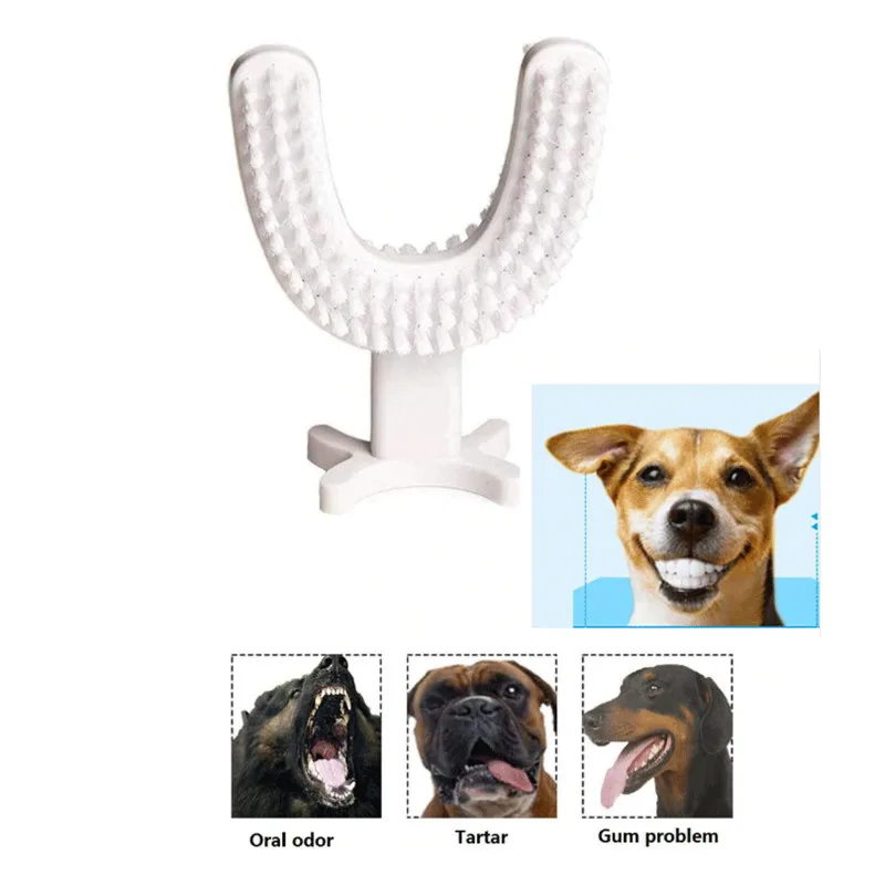 Dog Toothbrush Toy Bristly Brushing Stick Pet Molars Toothbrush 360