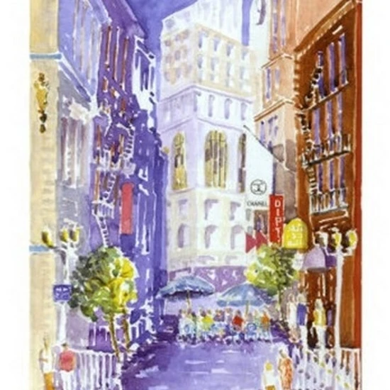 Maiden Lane  San Francisco  CA Poster Print by J. Presley (11 x 14)