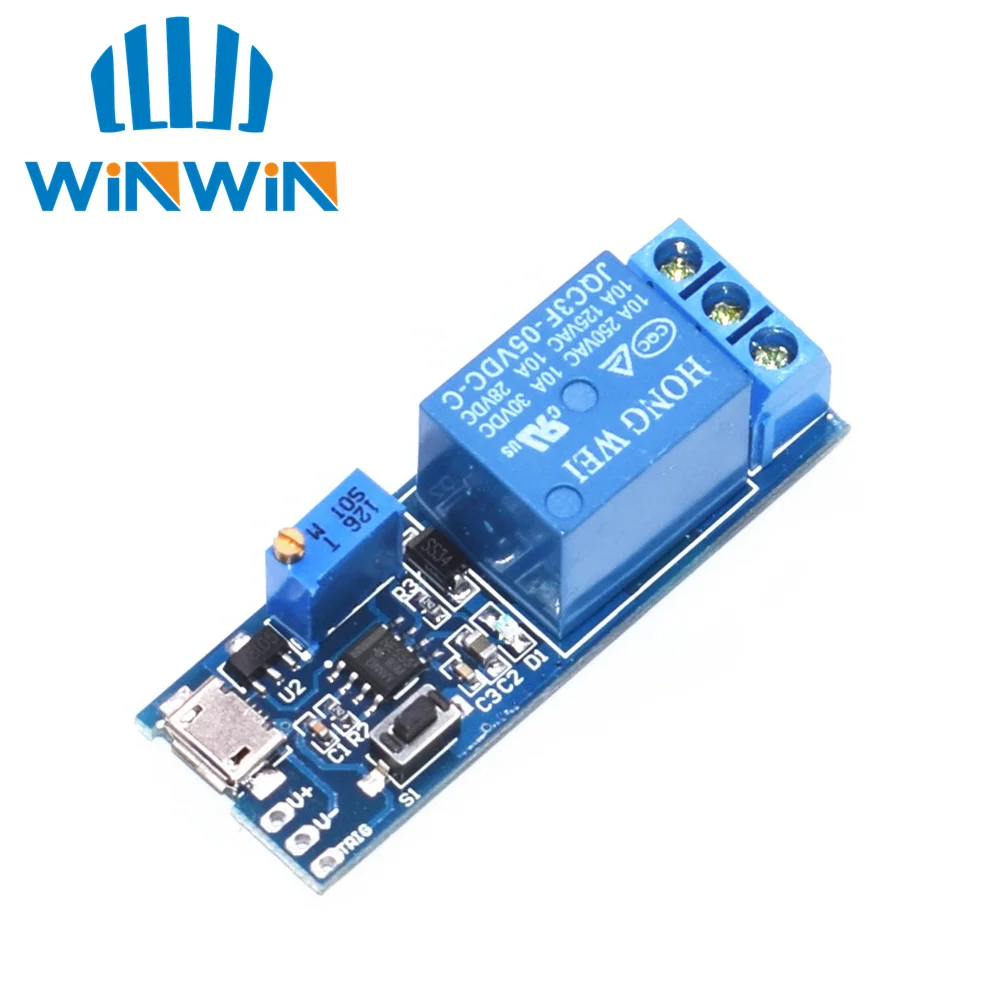 H13 5V 30V Delay Relay Timer Module Trigger Delay Switch Micro USB