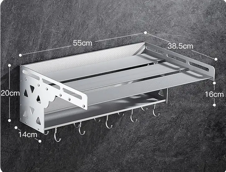 304 двухслойная стойка для микроволновой печи из нержавеющей стали подвесная кухонная печь вешалка усиленный кронштейн LU51510