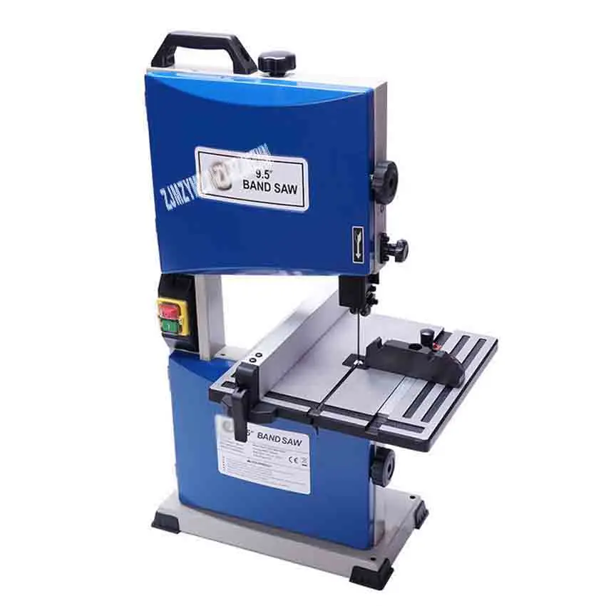 TC9S 9.5-inch Multifunctional Woodworking Band Saw Machine Small Curve Saw Beads Buddha Cutting Metal Band-Sawing Machine 220V