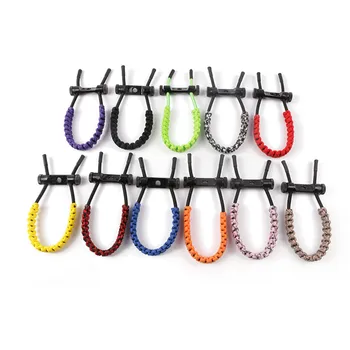 

10 Colours Top Quality Archery Bow Compound Bow Adjustable Braided Parachute Cord Bow Wrist Sling Bow Sling Strap