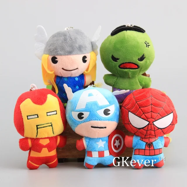 pçs set 5 vingadores hulk thor capitão américa homem aranha dos