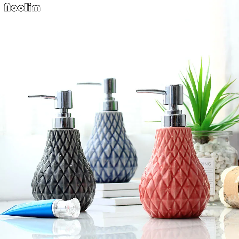 NOOLIM креативный керамический гостиничный шампунь гель-лосьон для душа бутылка для ванной комнаты дезинфицирующее средство для рук портативная бутылка для мыла органайзер для ванной комнаты