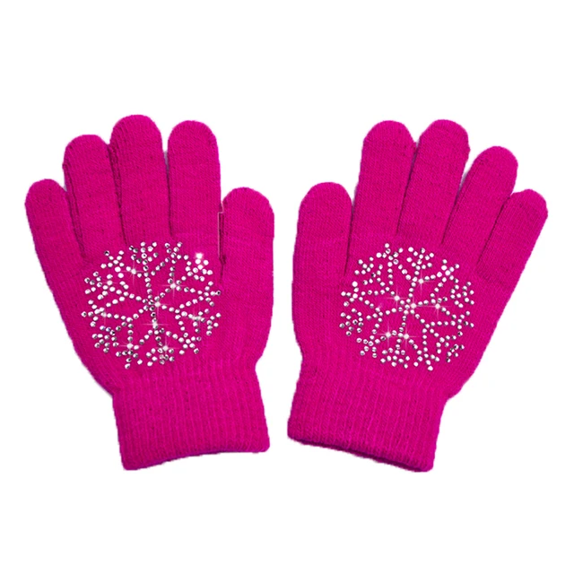 figure skating gloves girls ice skater gloves kids cute skater gloves
