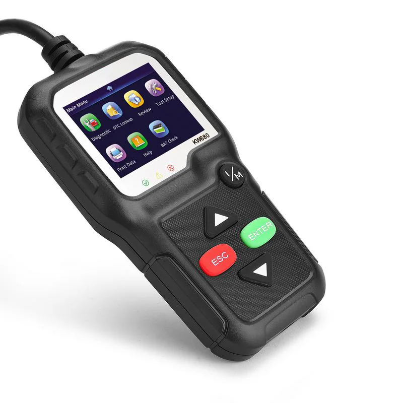 

KW680 Auto Scanner Car Diagnostic Tools With OBD2 Cable Multilingual Professional Car Automotive Scanner Diagnostic Tool