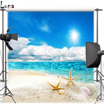 

MEHOFOTO Seaside Vinyl Photography Background For Wedding Starfish Photo New Fabric Flannel Background For Photo Studio 543