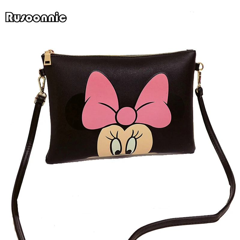  Women Hello Kitty Messenger Bags Minnie Mickey Bag Leather Handbags Clutch Bag Bolsa Feminina mochi - 32407569682