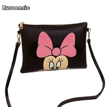 Women Hello Kitty Messenger Bags Minnie Mickey Bag Leather Handbags Clutch Bolsa Feminina mochila Bolsas Female  sac a main
