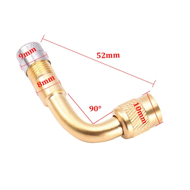 1Pcs Car Motorcycle Tire Brass 45/90/135 Degree valve Rod Inflatable Nozzle 5