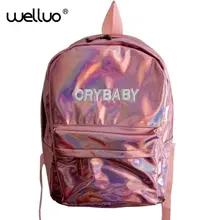 Été Nouveau Mode Hologramme Laser Sac À Dos Femelle Étudiant PU Loisirs Voyage Sac À Dos Occasionnel Multicolore Sac Pour L’école Fille XA11B