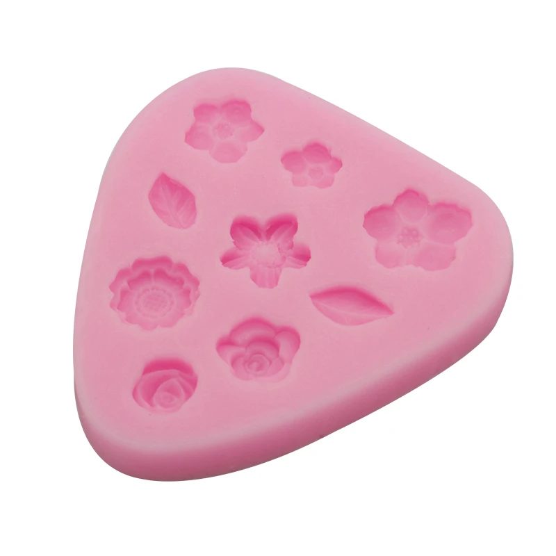 

Ledifly 2017 New Arrival Small Flower Silicone Fondant Cake Molud Soap Chocolate Mould Clay Mould DIY Accessories