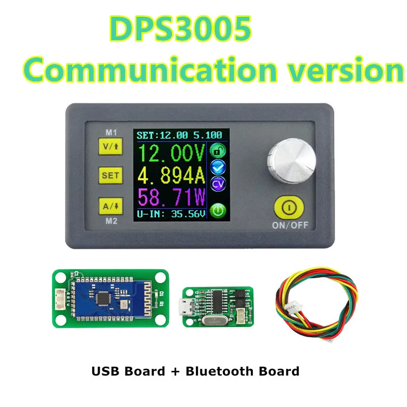10 шт./лот DPS3005 цветной ЖК вольтметр Постоянное Напряжение Ток понижающий