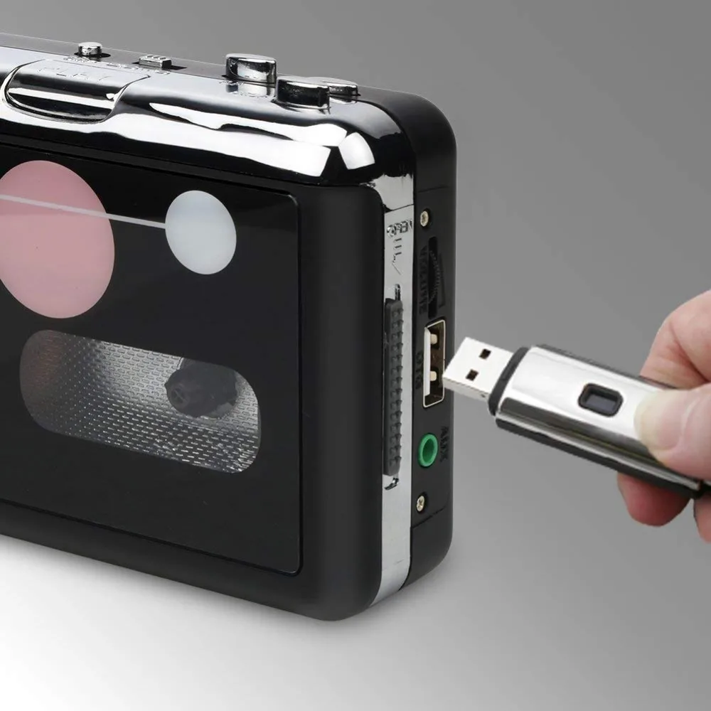 Портативный кассетный плеер, цифровой аудио музыкальный рекордер лента в MP3 конвертер сохранить в USB флэш-накопитель/ПК не требуется