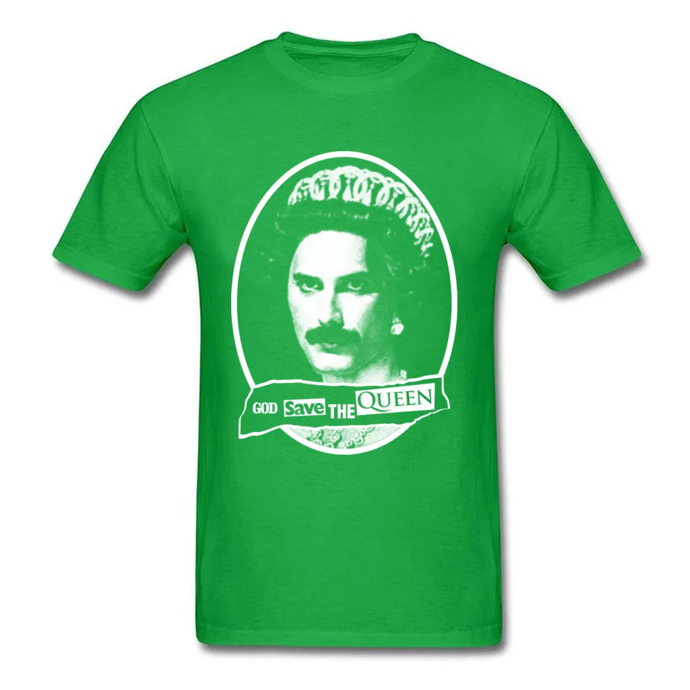 Newest God Save the Queen Short Sleeve T Shirt Summer/Fall Round Collar Pure Cotton Tops T Shirt for Men Clothing Shirt Group God Save the Queen green