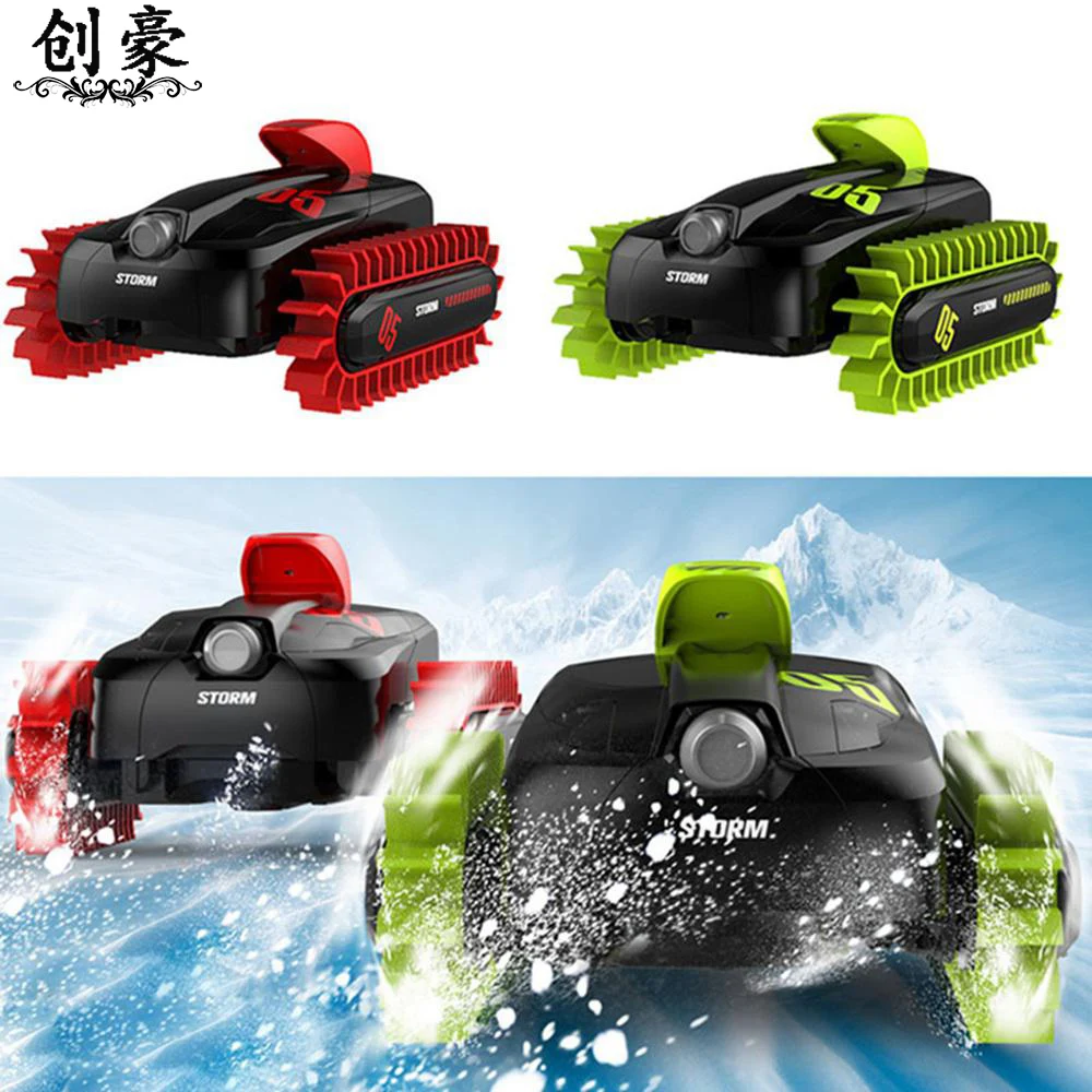 

2.4GH RC Stunt Car 4WD Tracked Deformable Land Water Cars Speed Off-Road Remote Control Amphibious Vehicle for Kids Gifts Toys
