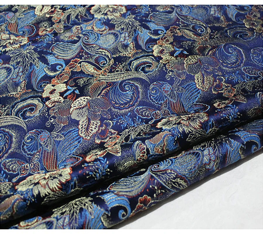 75x100 см импортный японский стиль металлик жаккард парча ткань, 3D жаккардовая пряжа, окрашенная ткань для пальто платье обивка