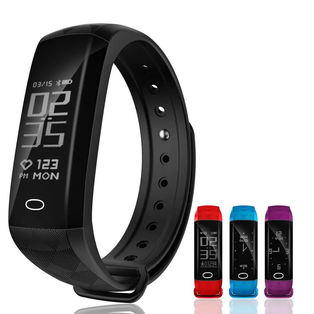 

Smart Band Bracelet Heart Rate Sports Records Call SMS Reminder Fitness Tracker OLED Wristband Activity Tracker Smart Watch