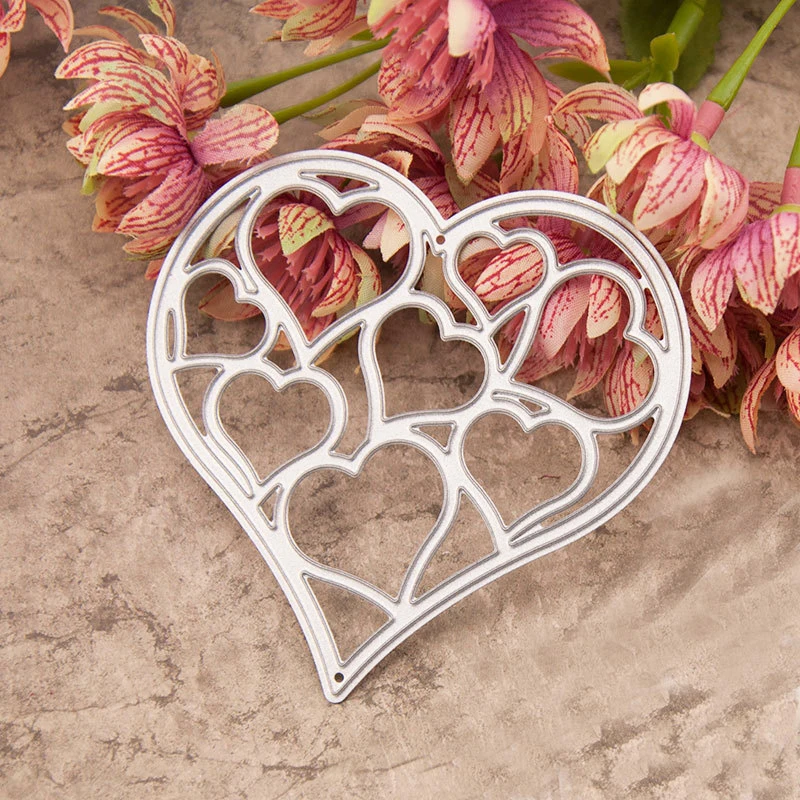 

Love Heart Frame Cutting Dies Embossing Stencil Scrapbook Frame DIY Template Punch Paper Crafts Paper Cards Making
