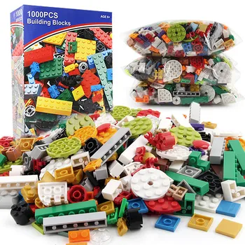 

1000pcs Small particle bulk building blocks Creative assembling diy Variety Toys Compatible All Brands