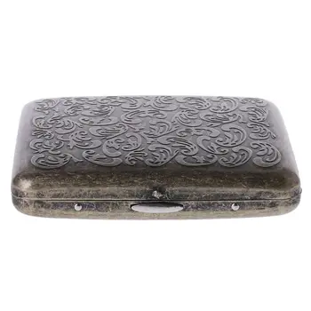

Men Cigarette Case with Gift Box for 20pcs Vintage Metal Cigarette Box on Sale Vintage Bronze Box
